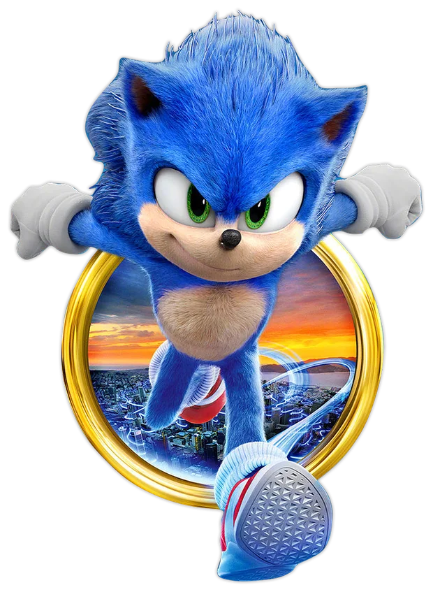 Fotonálepka - Ježko Sonic - 2 – zápich na tortu