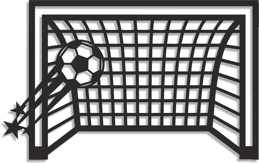 Silueta - Futbalová bránka