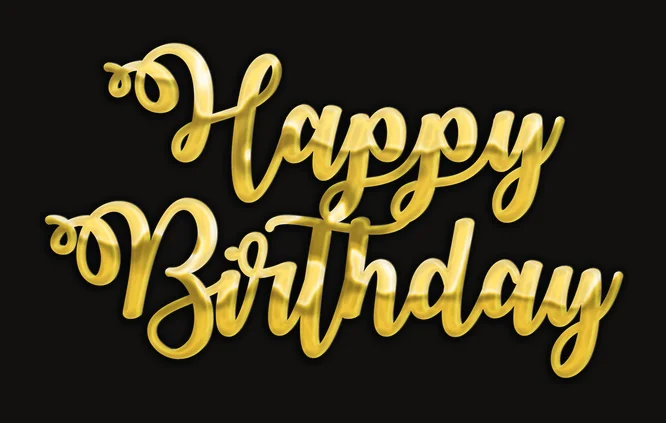Happy Birthday - Water